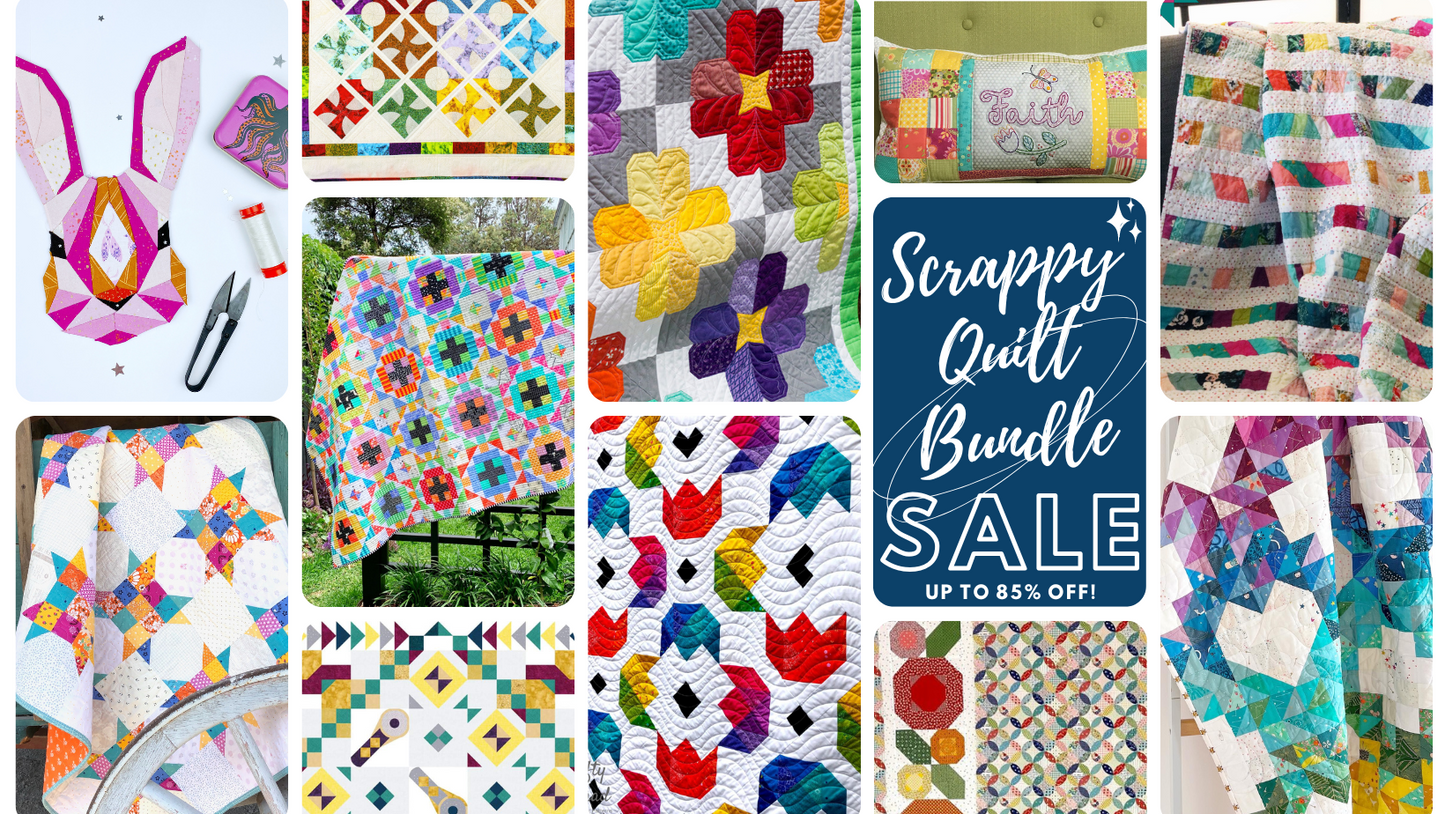 Scrappy Quilt Pattern Pack Bundle | April Edition